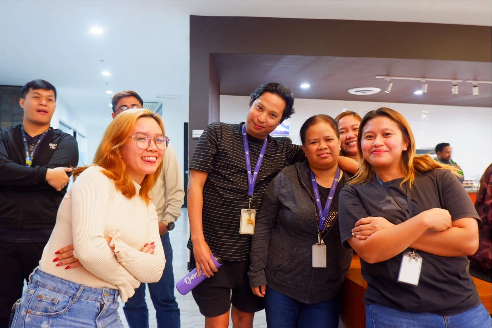 TTEC Philippines posing for a picture, smiling